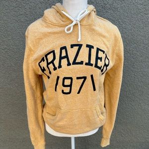 Roots of flight Joe Frazier 1971 yellow hoodie size small